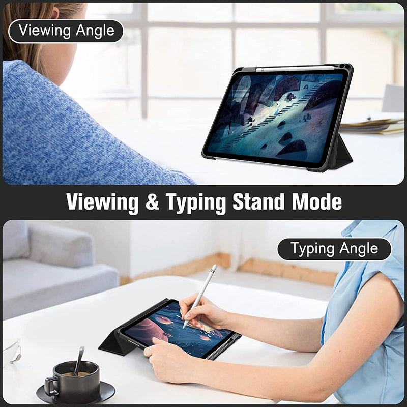 iPad 11-Inch A16 Chip 2025, iPad 10th Gen 10.9" 2022 Hybrid Slim Case w/ Pencil Holder | Fintie