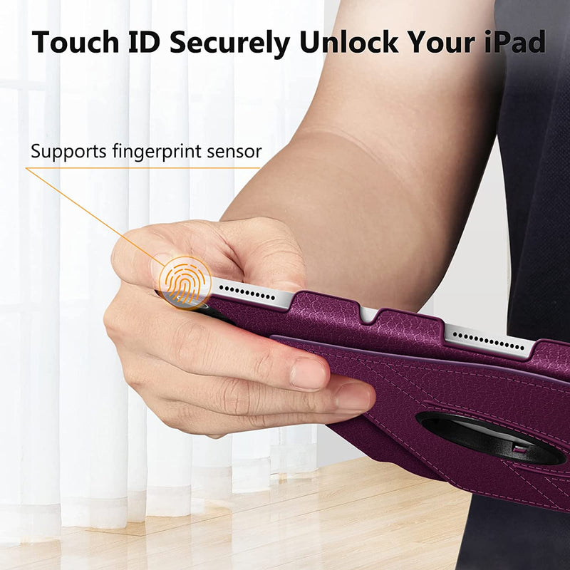 iPad 11-Inch A16 Chip 2025, iPad 10th Gen (2022) 360-Degree Rotating Case w/ Pencil Holder | Fintie