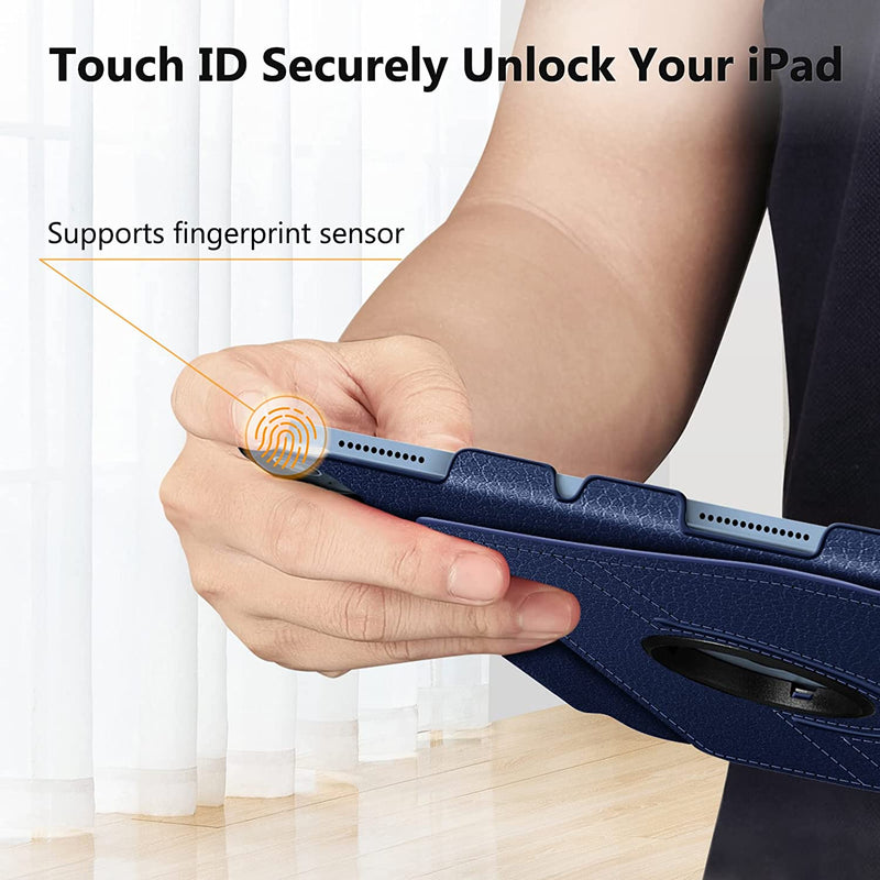 iPad 11-Inch A16 Chip 2025, iPad 10th Gen (2022) 360-Degree Rotating Case w/ Pencil Holder | Fintie