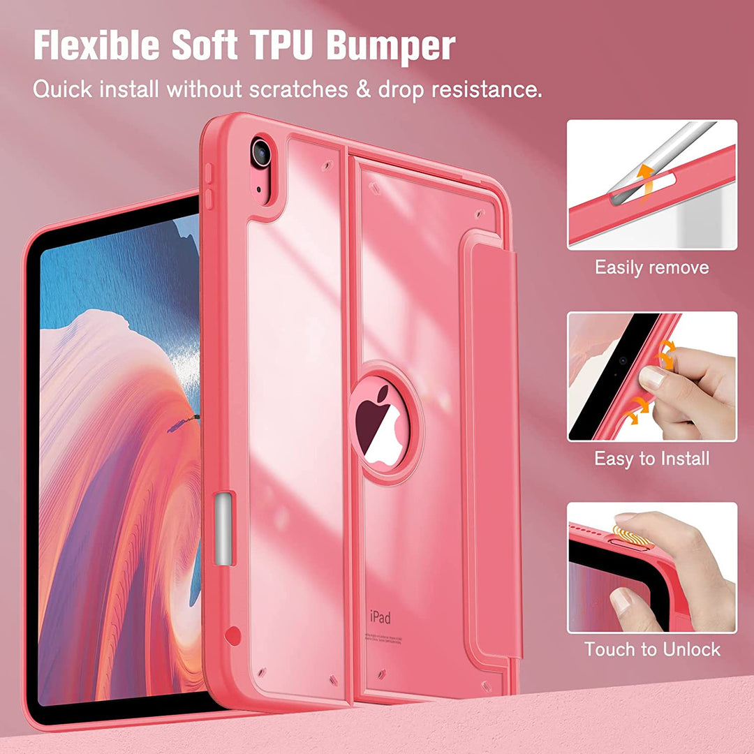 Ipad A16 Housse FINTIE Pour IPad 11" (2025) Et 10.9" (2022) - Protection Anti-choc Avec Rangement Stylet Et Support Intégré Coque Ipad A16