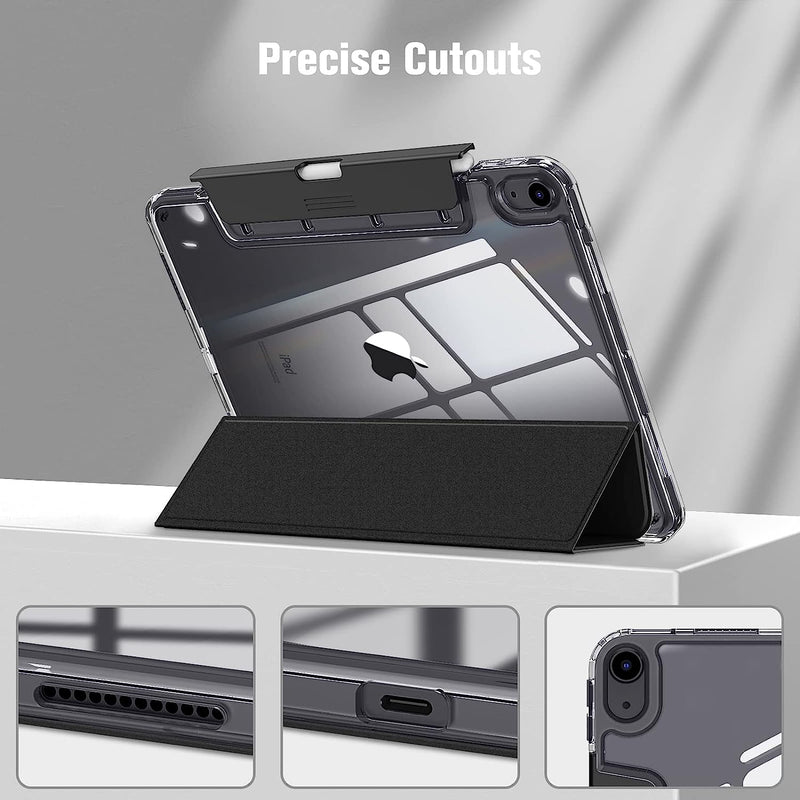 iPad Air 11 (M3 chip 2025, M2 chip 2024) / iPad Air 5th/4th Gen (10.9") Case with Retractable Pencil Holder | Fintie