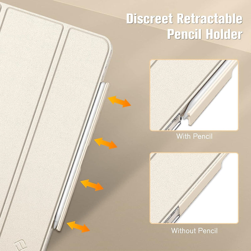 iPad Air 11 (M3 chip 2025, M2 chip 2024) / iPad Air 5th/4th Gen (10.9") Case with Retractable Pencil Holder | Fintie