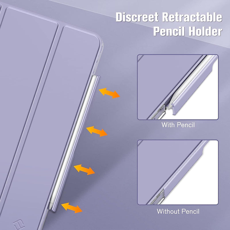 iPad Air 11 (M3 chip 2025, M2 chip 2024) / iPad Air 5th/4th Gen (10.9") Case with Retractable Pencil Holder | Fintie