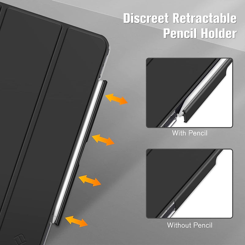 iPad Air 11 (M3 chip 2025, M2 chip 2024) / iPad Air 5th/4th Gen (10.9") Case with Retractable Pencil Holder | Fintie