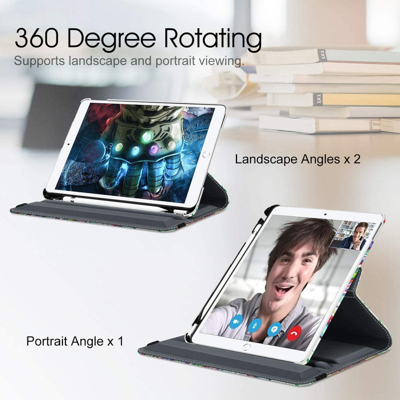 iPad Air 3 (2019)/iPad Pro 10.5 (2017) 360-Degree Rotating Case w/ Pencil Holder | Fintie