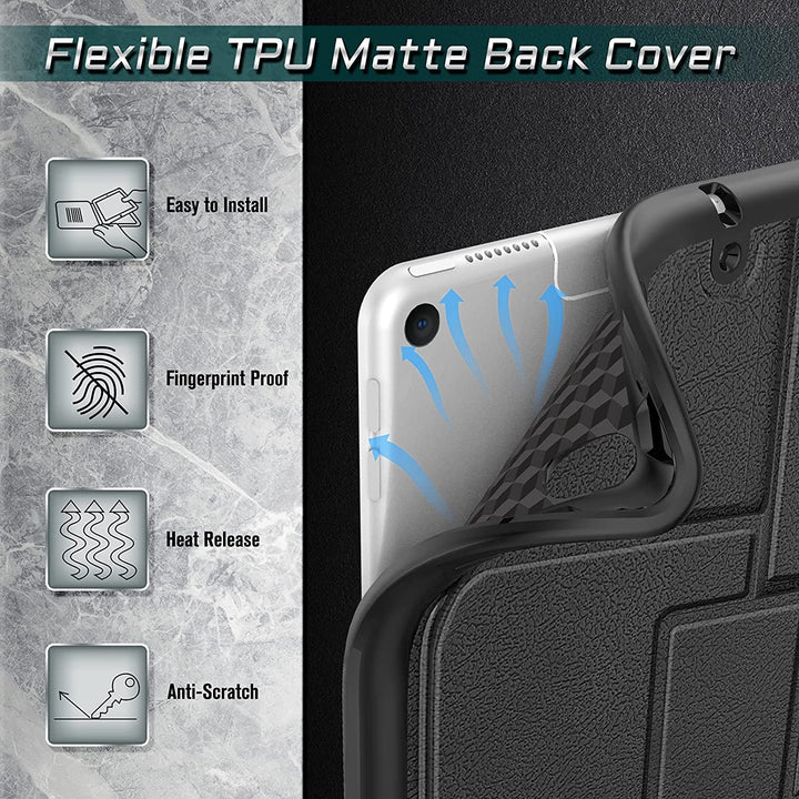 FINTIE Custodia per Nuovo iPad Air 10,5 (3ª Gen) 2019 / iPad PRO 10,5 2017 con Pencil Holder - Girevole 360 Gradi di Rotazione Cover Protettiva Case con Auto Sveglia/Sonno, Nero