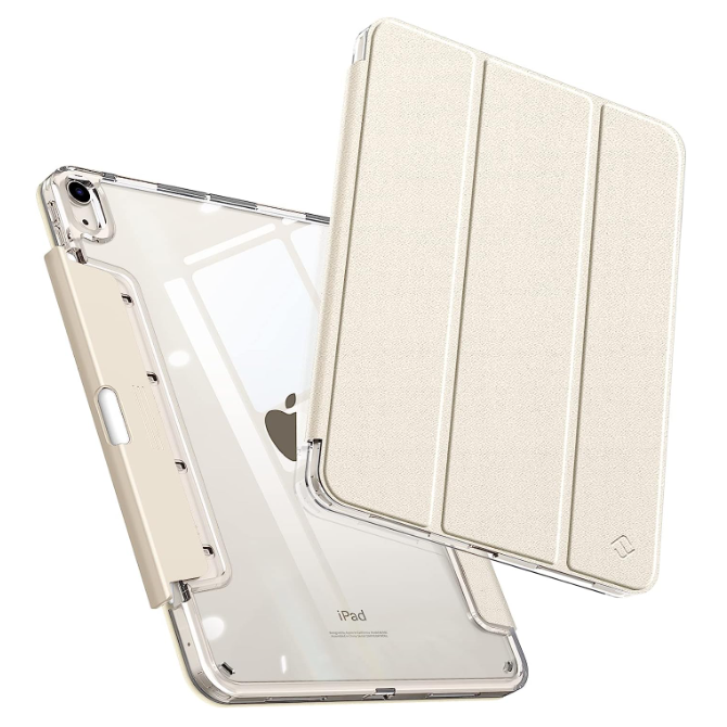 iPad Air 11 (M3 chip 2025, M2 chip 2024) / iPad Air 5th/4th Gen (10.9") Case with Retractable Pencil Holder | Fintie
