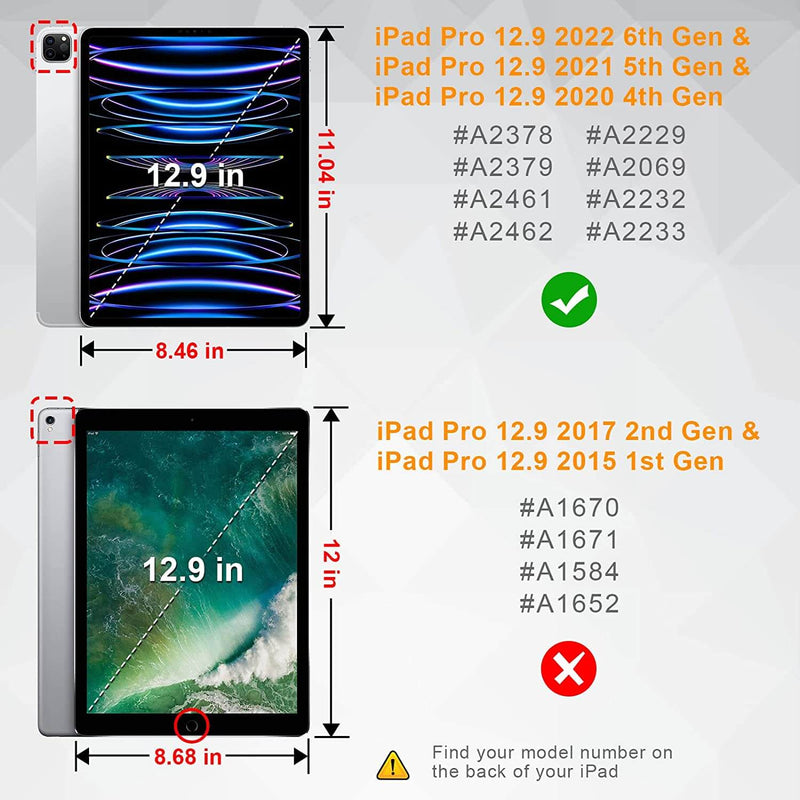 iPad Pro 12.9 Inch 6th/5th Gen 2022/2021 [360-Degree] Rotating Case | Fintie