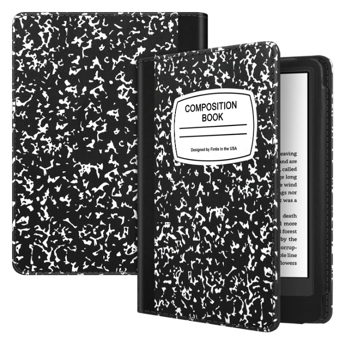 Kindle (11th Gen 2024/2022) Book-Style Vegan Leather Cover | Fintie