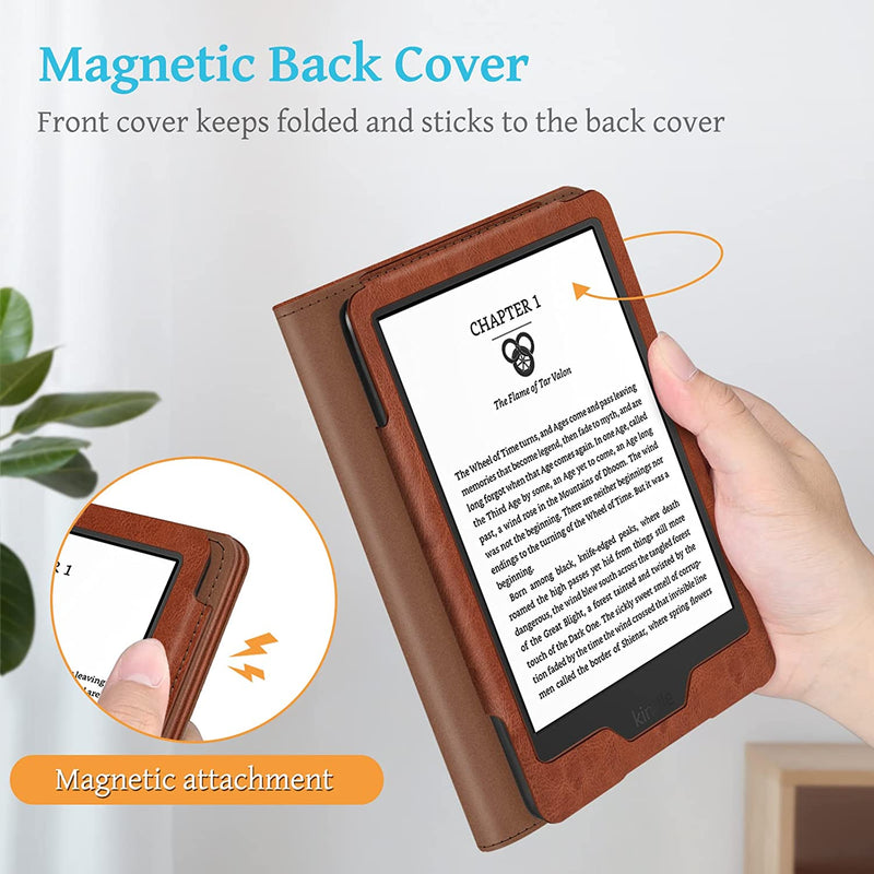 Kindle (11th Gen 2024/2022) Vegan Leather Sleeve Case | Fintie
