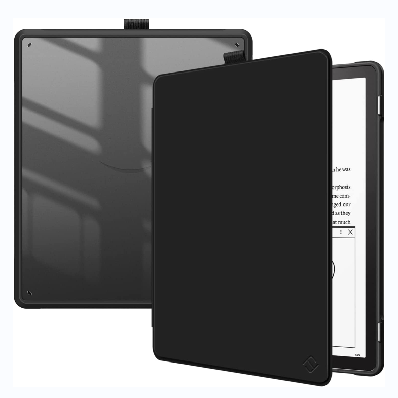 Kindle Scribe (2022) Hybrid Slim Case w/ Transparent Back Shell | Fintie