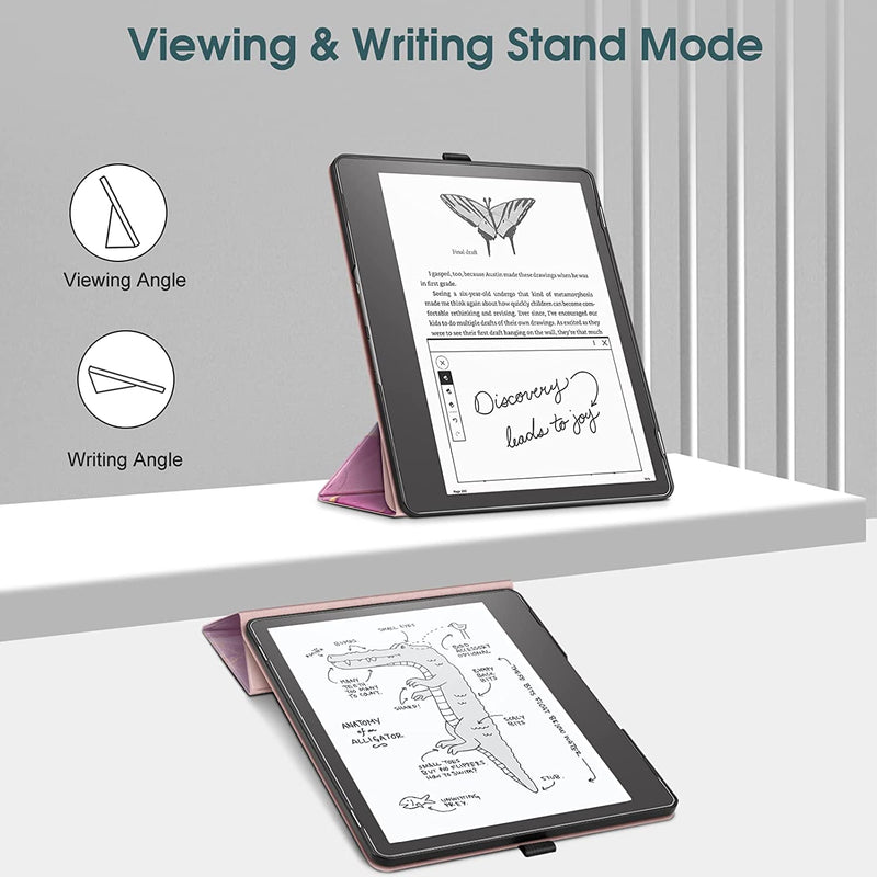 FINTIE Étui pour 10,2 Kindle Scribe 2022 (Le Premier Kindle destiné à la  Lecture et à l'écriture) - Coque de Protection Kickstand avec Fente pour  Carte et Support Stylet, Veille/Réveil Automatique en