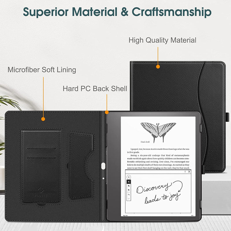 Kindle Scribe (2024/2022) Stand Case w/ Card Slot & Pen Holder | Fintie