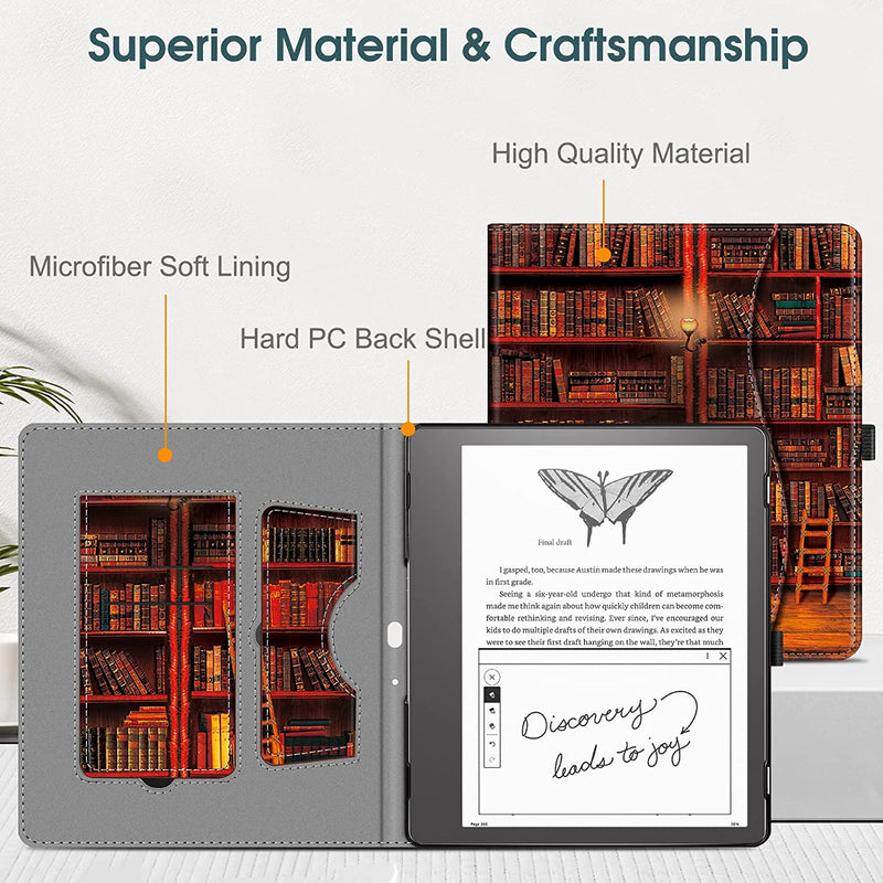 Kindle Scribe (2024/2022) Stand Case w/ Card Slot & Pen Holder | Fintie