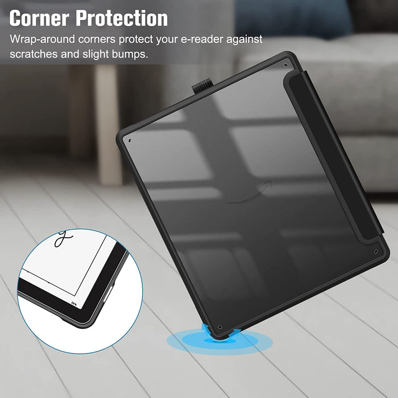 Kindle Scribe (2022) Hybrid Slim Case w/ Transparent Back Shell | Fintie