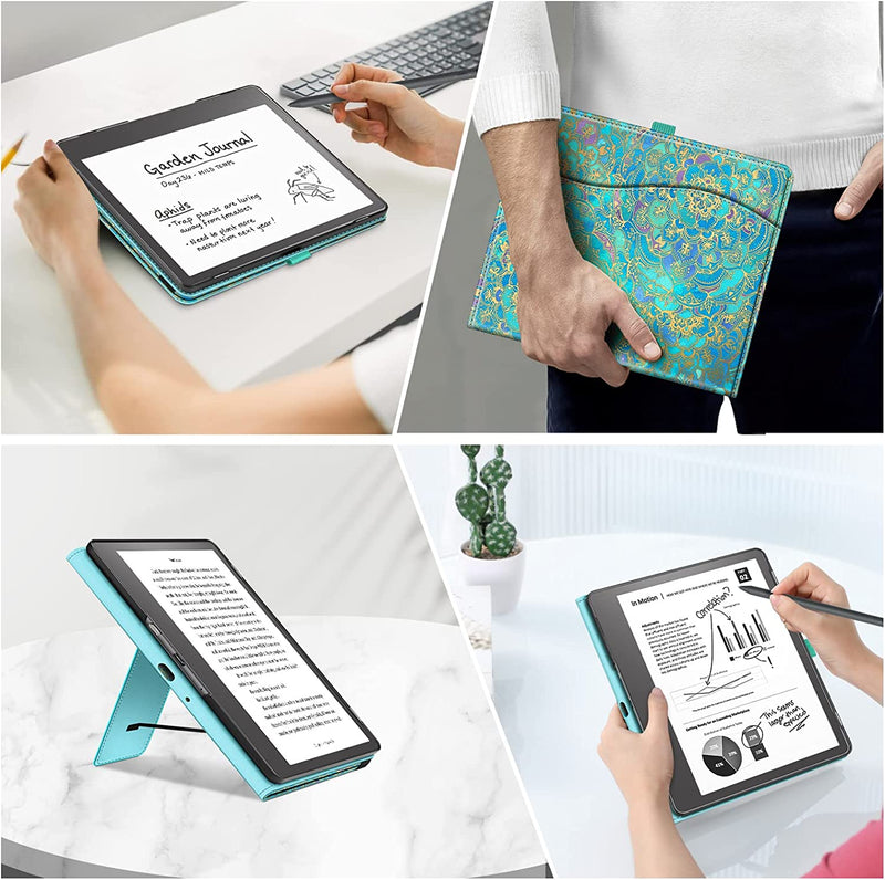 Kindle Scribe (2024/2022) Stand Case w/ Card Slot & Pen Holder | Fintie