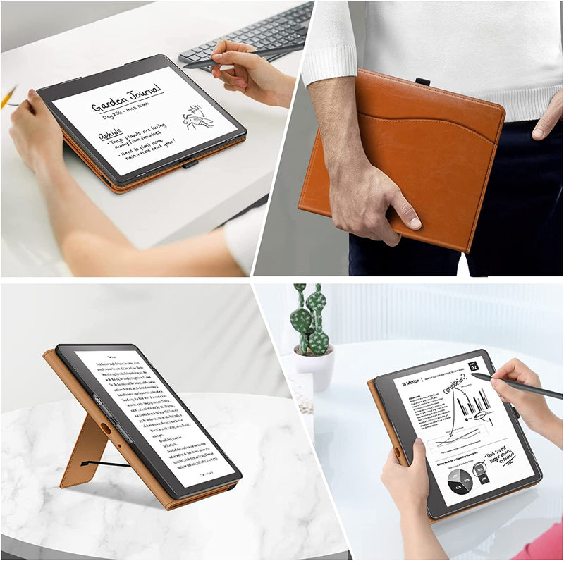 PU Smart Case For  Kindle Scribe 2022 10.2 Stand Cover With Pencil  Holder