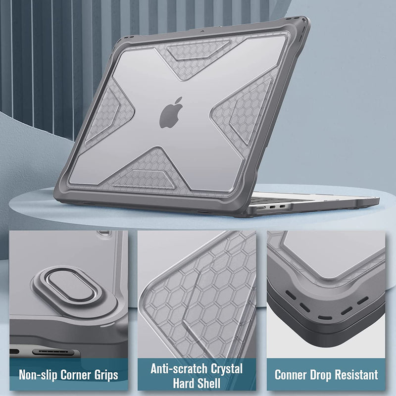 MacBook Air 13.6" M3/M2 Chip (Model A3113/A2681) Tuatara Rugged Case | Fintie