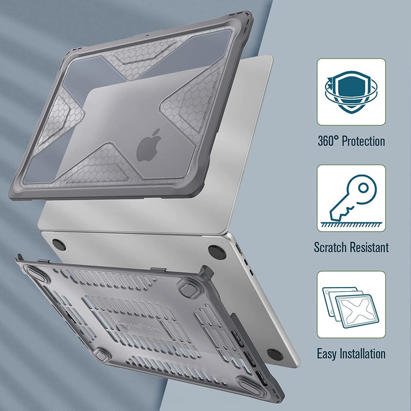 MacBook Air 13.6" M3/M2 Chip (Model A3113/A2681) Tuatara Rugged Case | Fintie