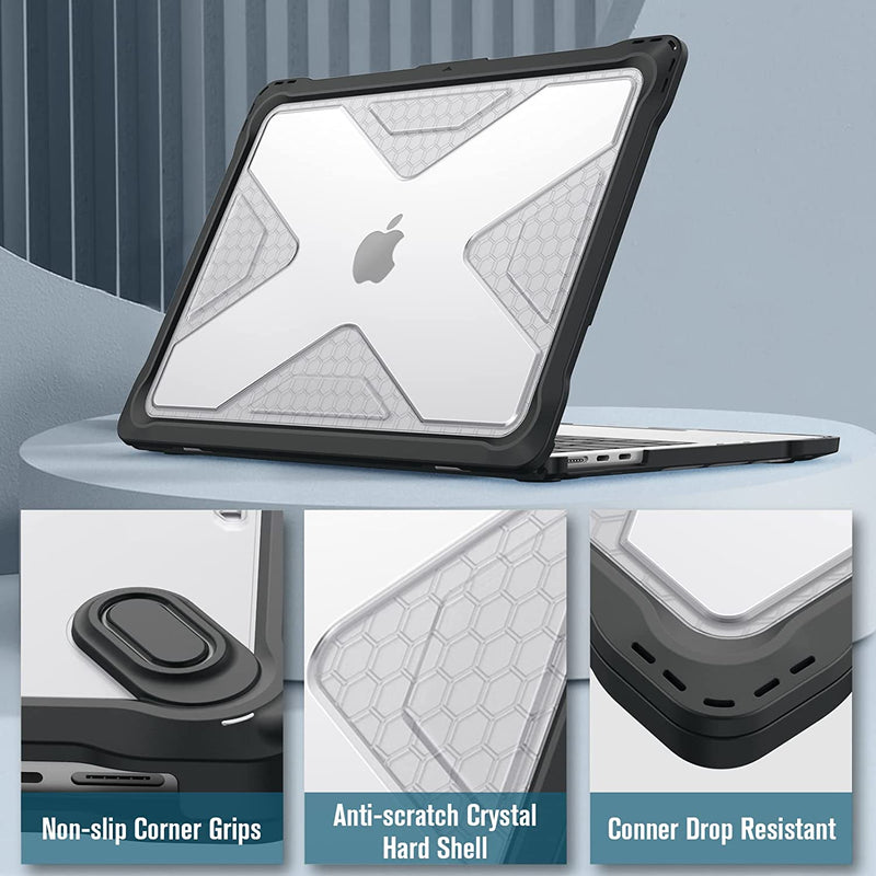 MacBook Air 13.6" M3/M2 Chip (Model A3113/A2681) Tuatara Rugged Case | Fintie