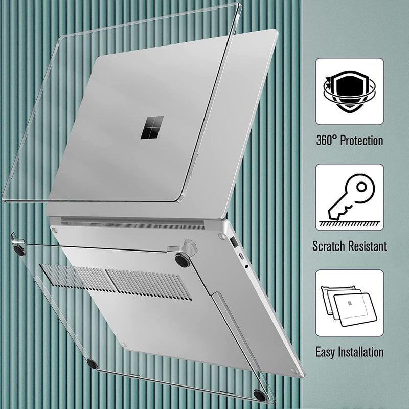 Surface Laptop 5/4/3 13.5-inch w/ Metal Keyboard Snap-on Hard Shell Cover | Fintie