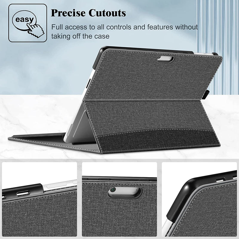 Surface Pro 10 / Surface Pro 9 Multi-Angle Viewing Case w/ Pocket and Stylus Holder | Fintie